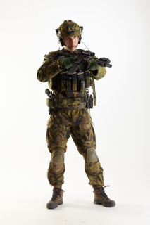 Johny Jarvis Pose  7 aiming gun standing whole body…